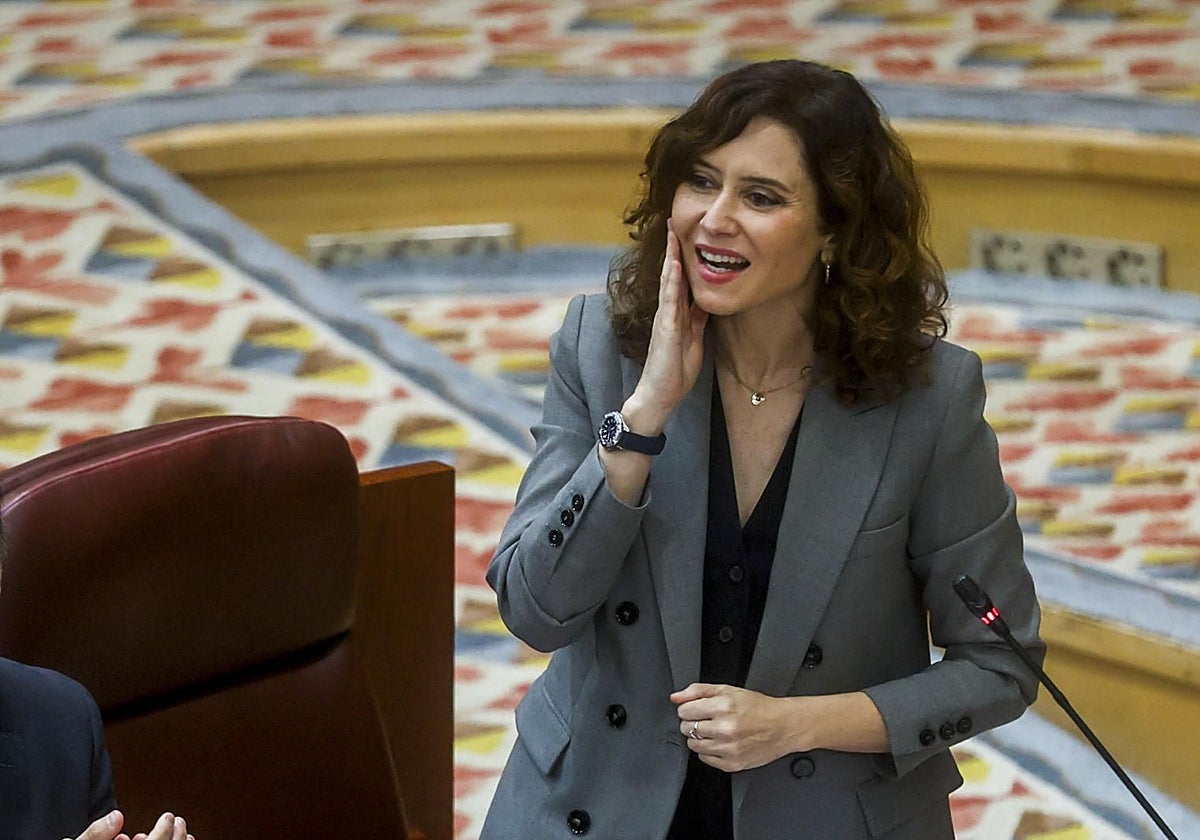 La presidenta de la Comunidad de Madrid, Isabel Díaz Ayuso