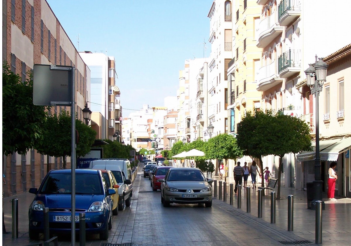 Imagen del centro de la localidad pontana