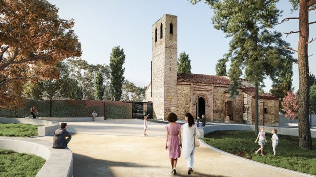 Imagen después - El antes y el después del entorno de la ermita de Santa María la Antigua