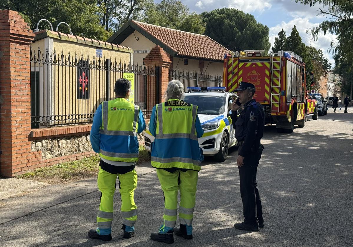 La Policía y los sanitarios en el lugar de los hechos