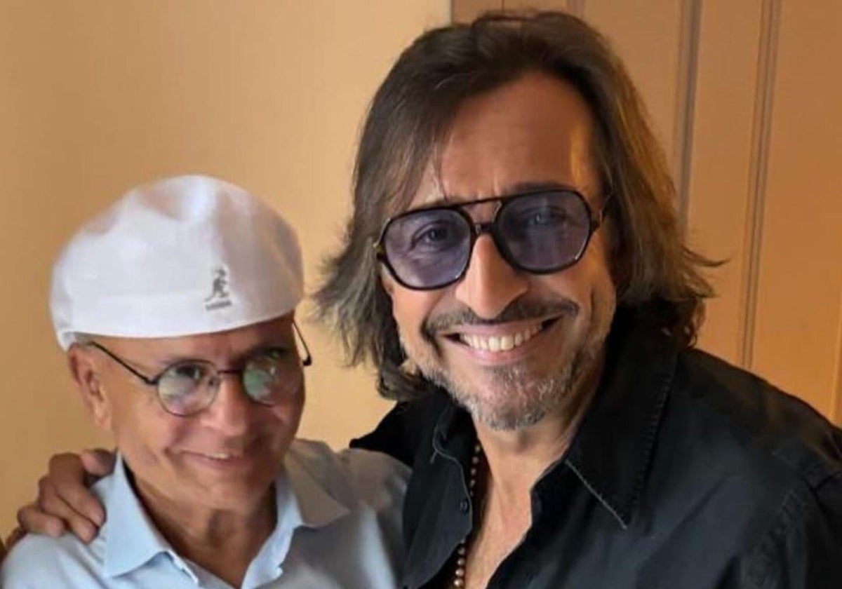 El maestro del cante flamenco El Pele junto a Antonio Carmona este fin de semana en Córdoba