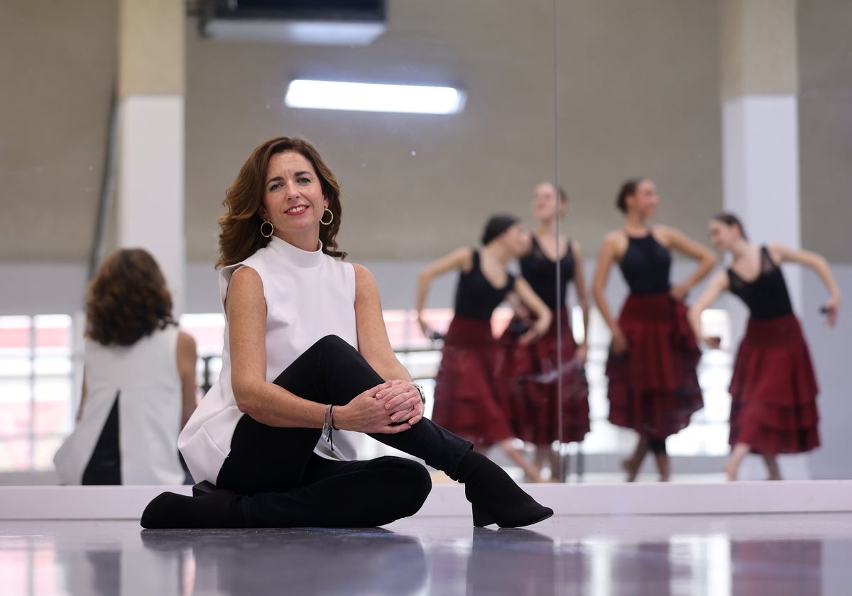 Lucía, en una sala de ensayo de la institución académica de la calle Blanco Belmonte