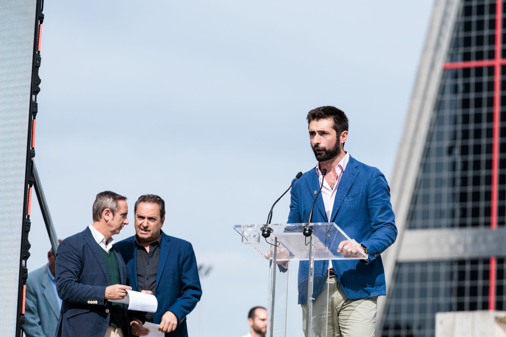 El promotor de la Plataforma por la España Constitucional, Ignacio Trillo, durante su intervención