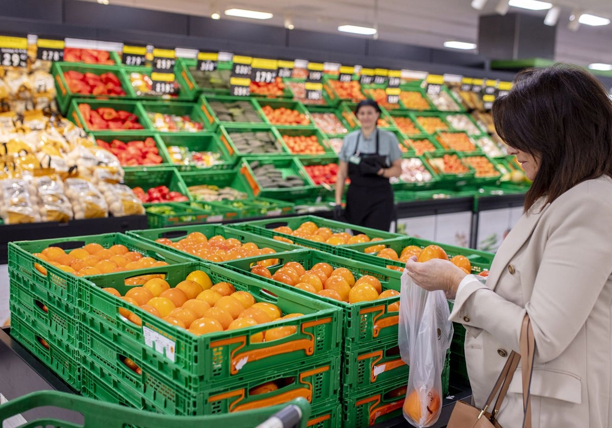 Imagen tomada en un supermercado de Mercadona en la provincia de Valencia