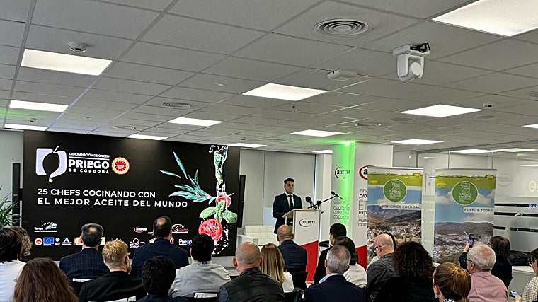 Momento de la cita con los 25 chefs en Priego de Córdoba este fin de semana