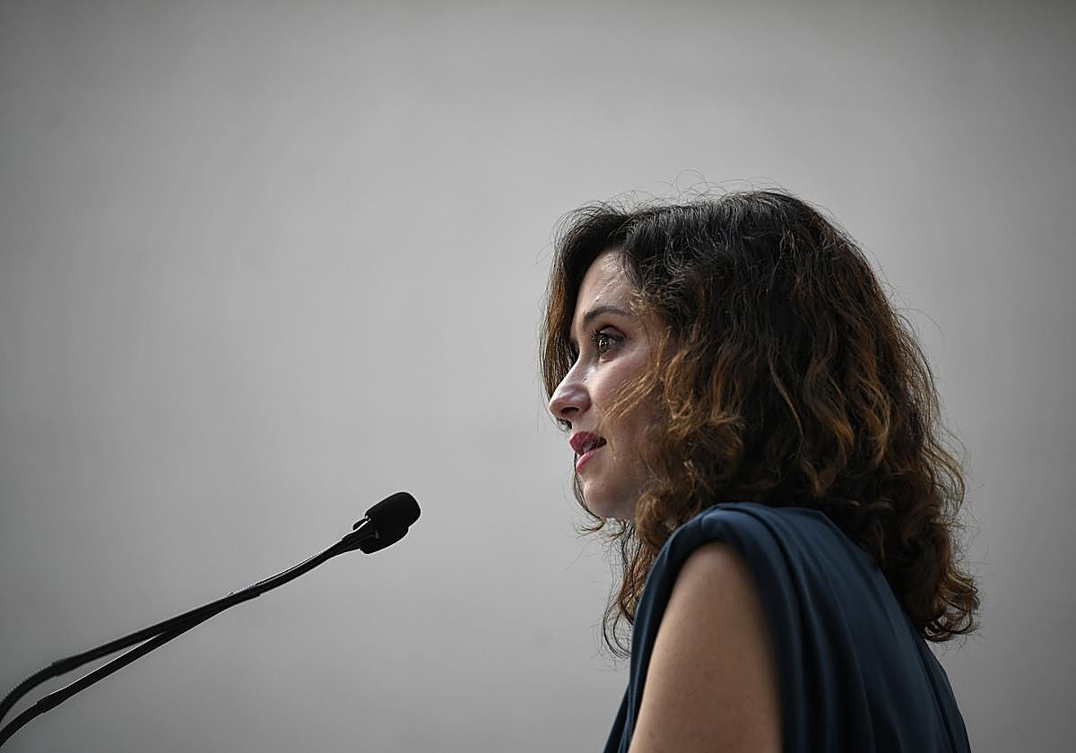 La presidenta de la comunidad de Madrid, Isabel Díaz Ayuso