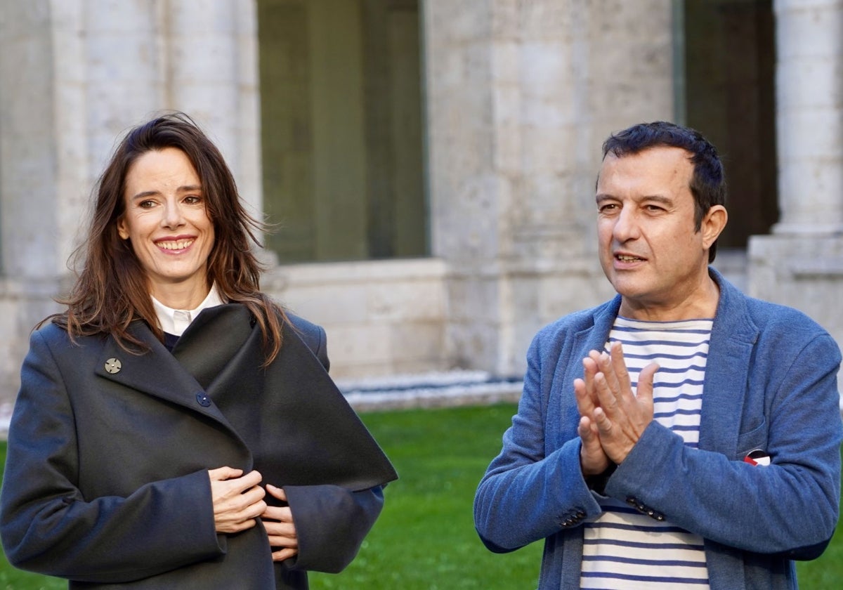 Javier Rebollo, director de la película de la Sección Oficial 'En la alcoba del sultán' junto a la actriz Pilar López de Ayala