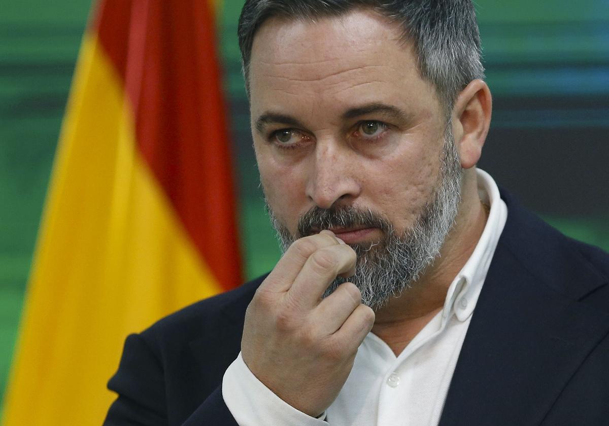 El líder de Vox, Santiago Abascal.