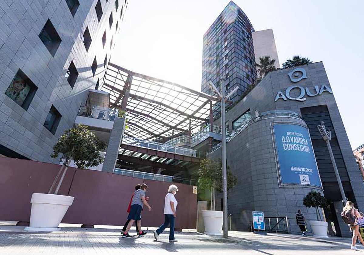 Imagen de archivo del centro comercial Aqua en Valencia