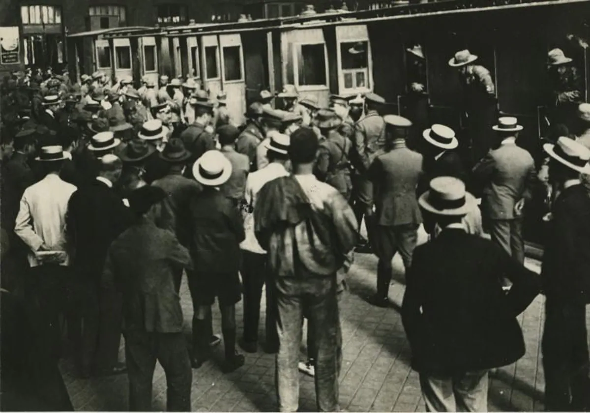 La estación de Mediodía hacia 1922