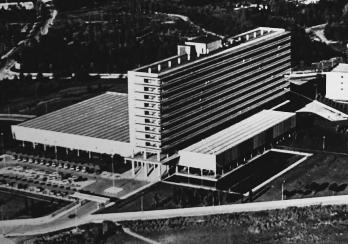 Fotografía antigua del Hospital Provincial de Córdoba