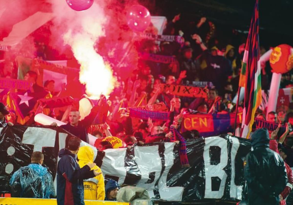 Radicales en el Camp Nou