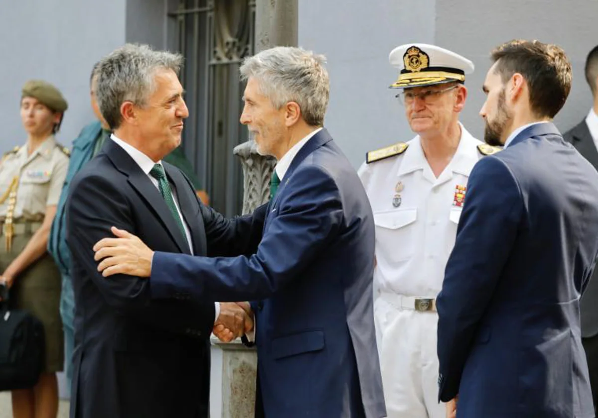 Marlaska felicita a Leonardo Marcos en su toma de posesión como director de la Guardia Civil