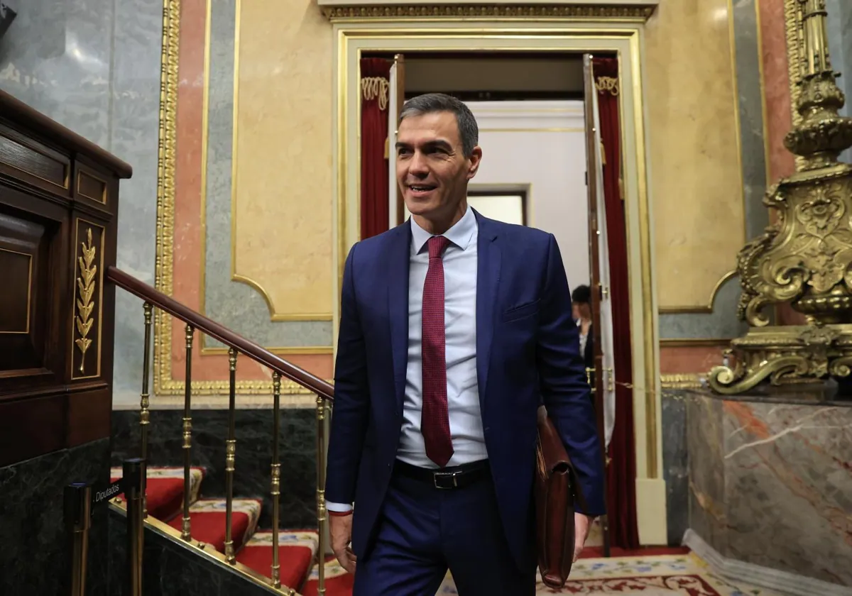 Pedro Sánchez en el Congreso de los Diputados