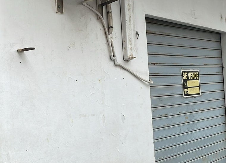 Imagen del local donde estaba ubicado el bar de los condenados en Pedralba