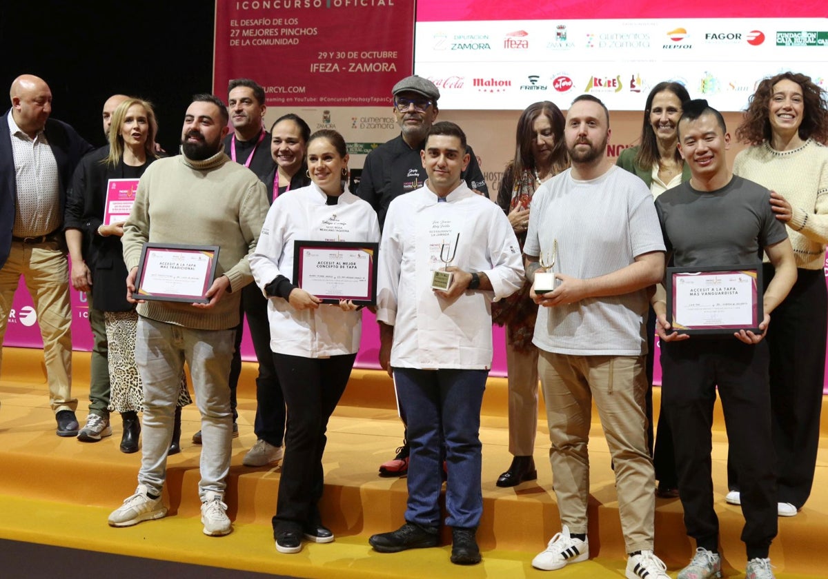 Entrega de premios del I Concurso Oficial de Pinchos y Tapas de Castilla y León.