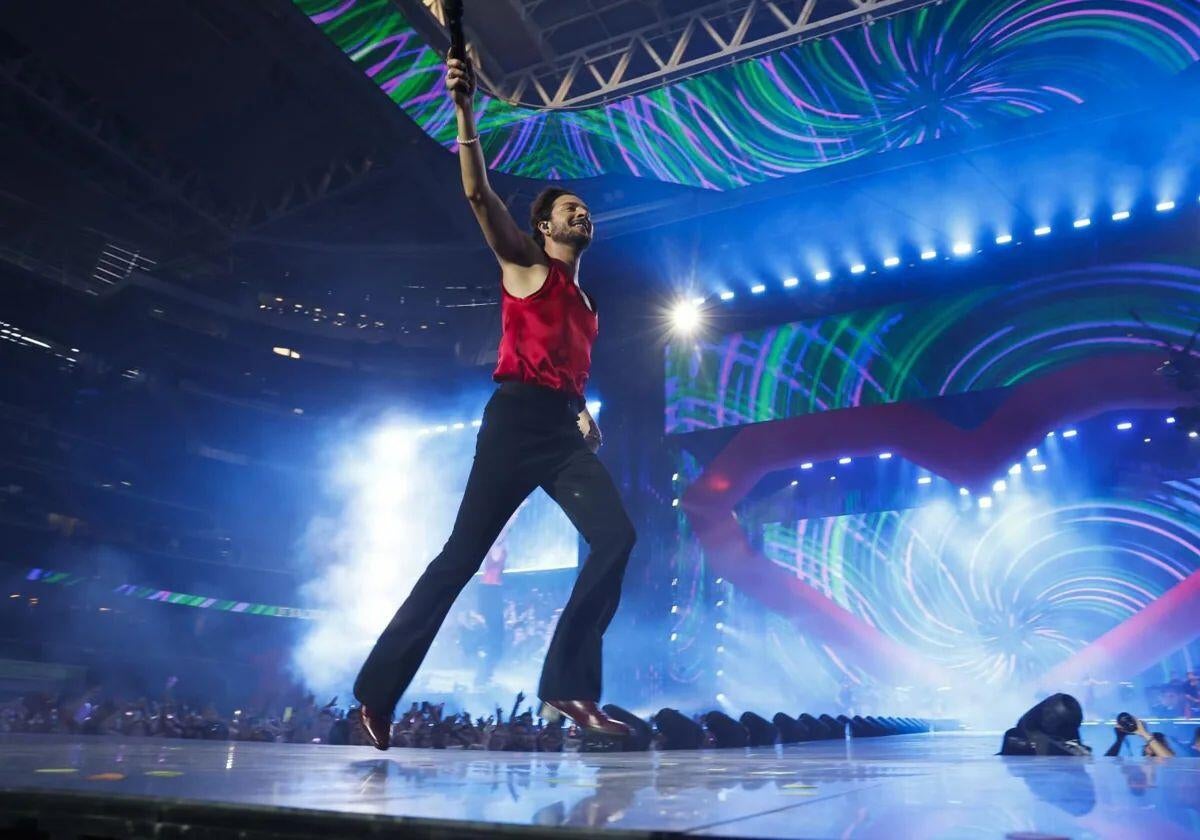 Imagen del concierto de Manuel Carrasco en el Bernabéu