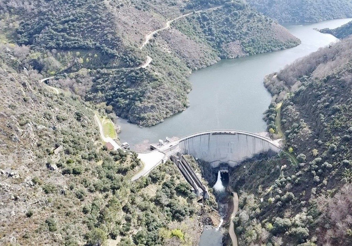 Embalse localizado en los cañones del Sil, en una imagen de archivo