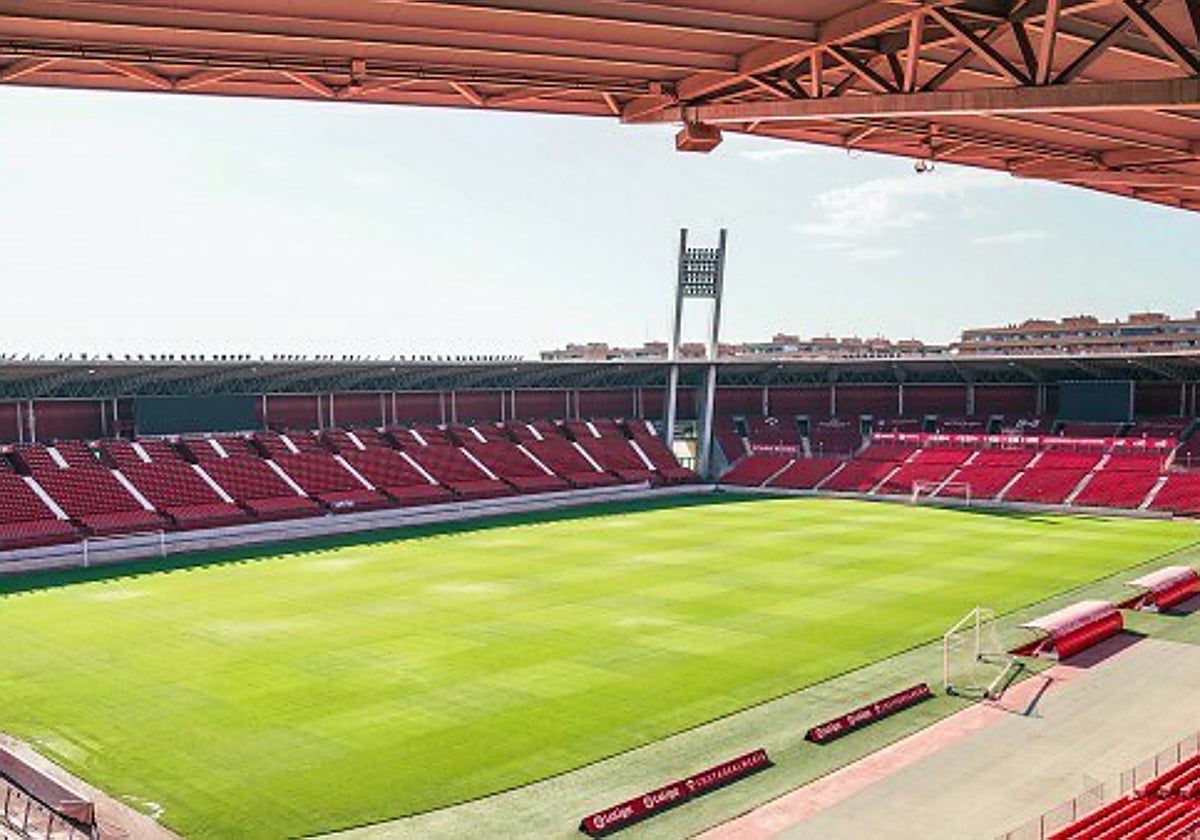 Vista general del UD Almería Stadium, donde juega el Córdoba de Iván Ania este domingo