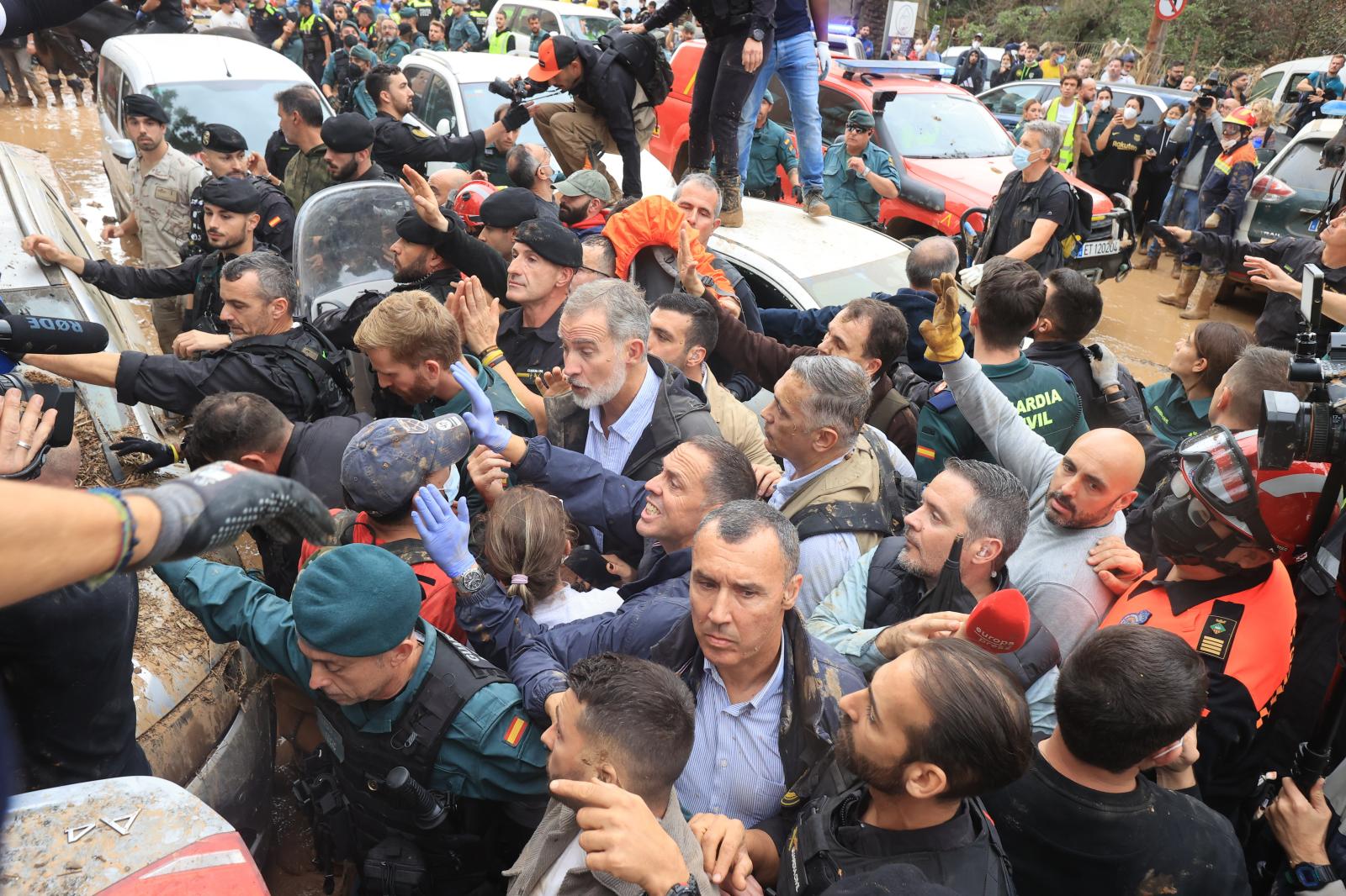 La seguridad de Felipe VI intenta mantener la seguridad del monarca