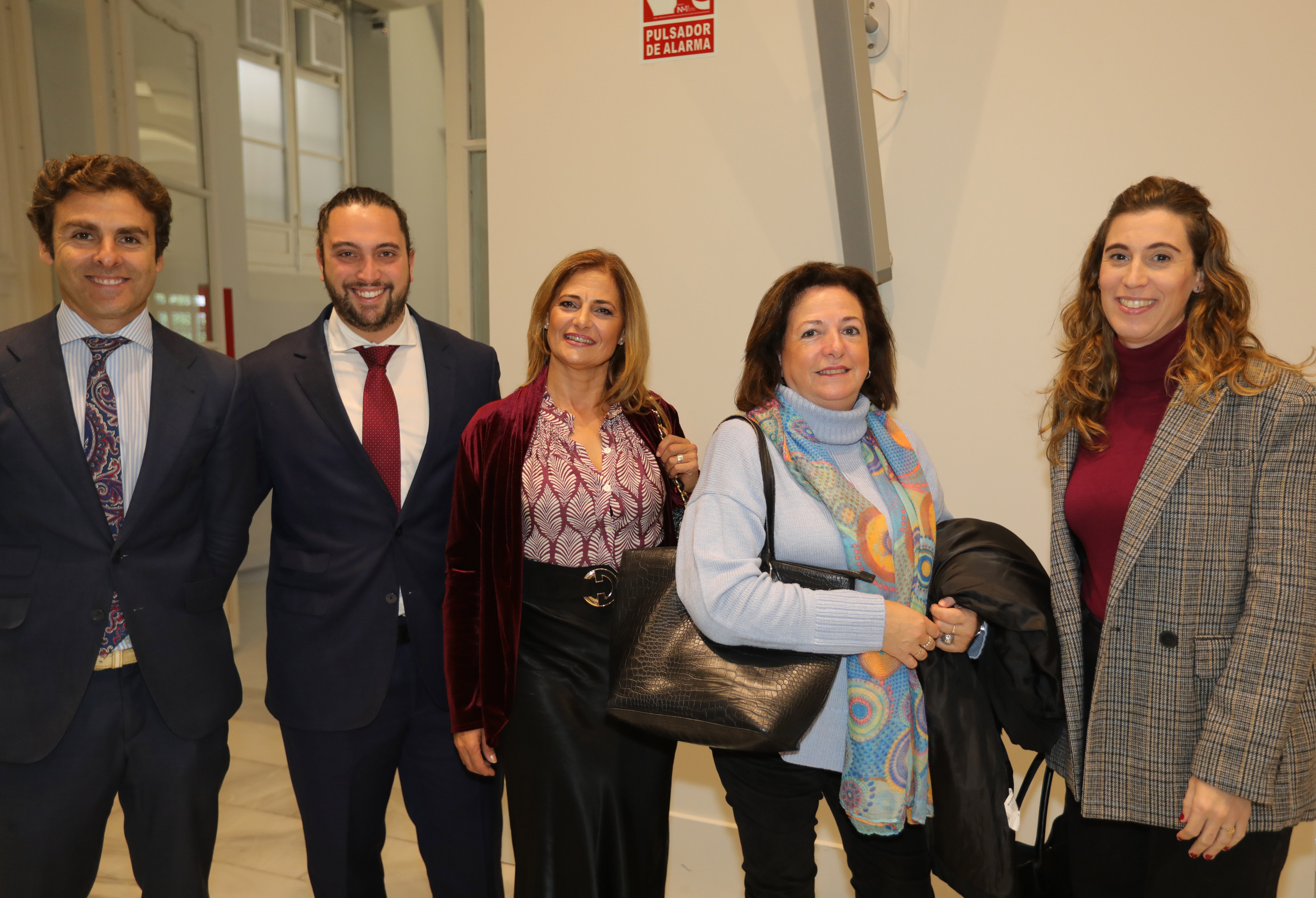 Alonso Montero, Ramón Cobo, Manuela Espinosa, Agua-santas Morales y Cristina Ridao