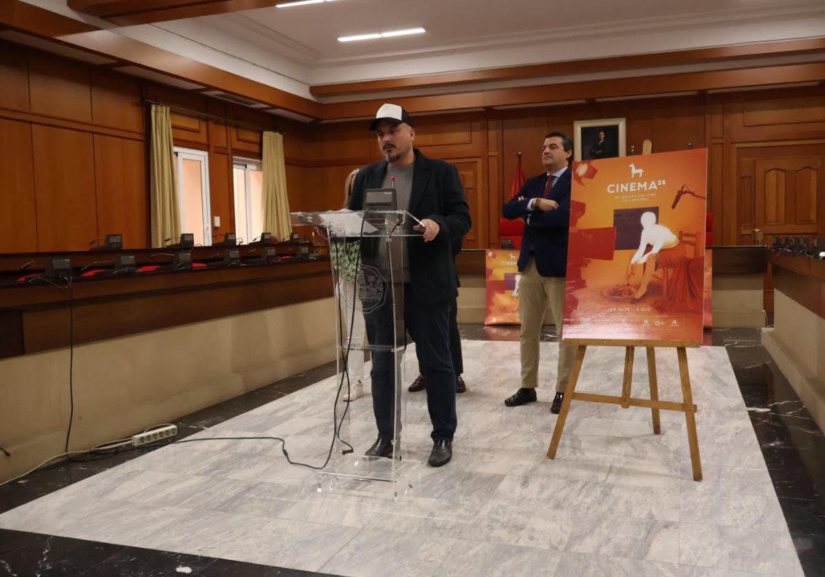 Edgar Burgos y José María Bellido, en la presentación de la III Semana del Cine