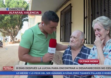 Unos ancianos de Alfafar pillan a un hombre okupando su casa tras ser víctimas de la DANA: «Tenemos mucho miedo»