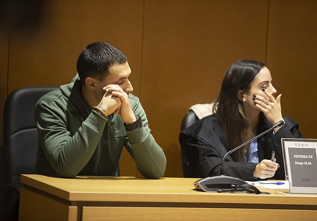 Diego Montaña, uno de los cinco acusados, en una de las últimas sesiones del juicio