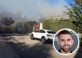 Arde el lujoso chalé del jugador del Getafe Borja Mayoral mientras recogía el trofeo de máximo goleador español