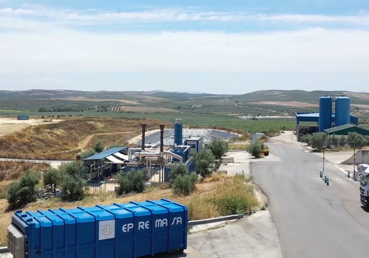 Panorámica  del complejo medioambiental del Lobatón en Montalbán