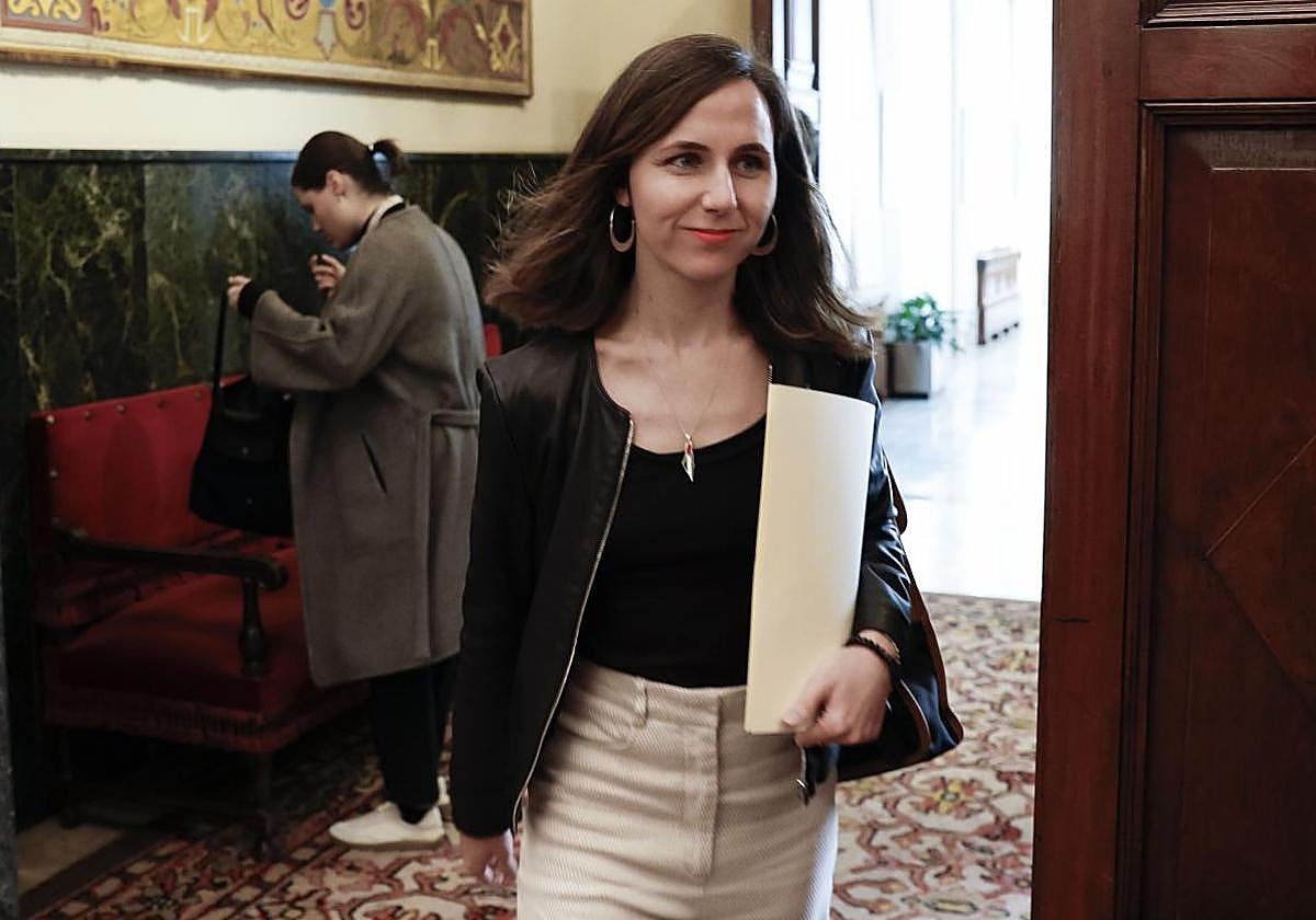 Belarra, este martes, a la entrada de la reunión de la Junta de Portavoces