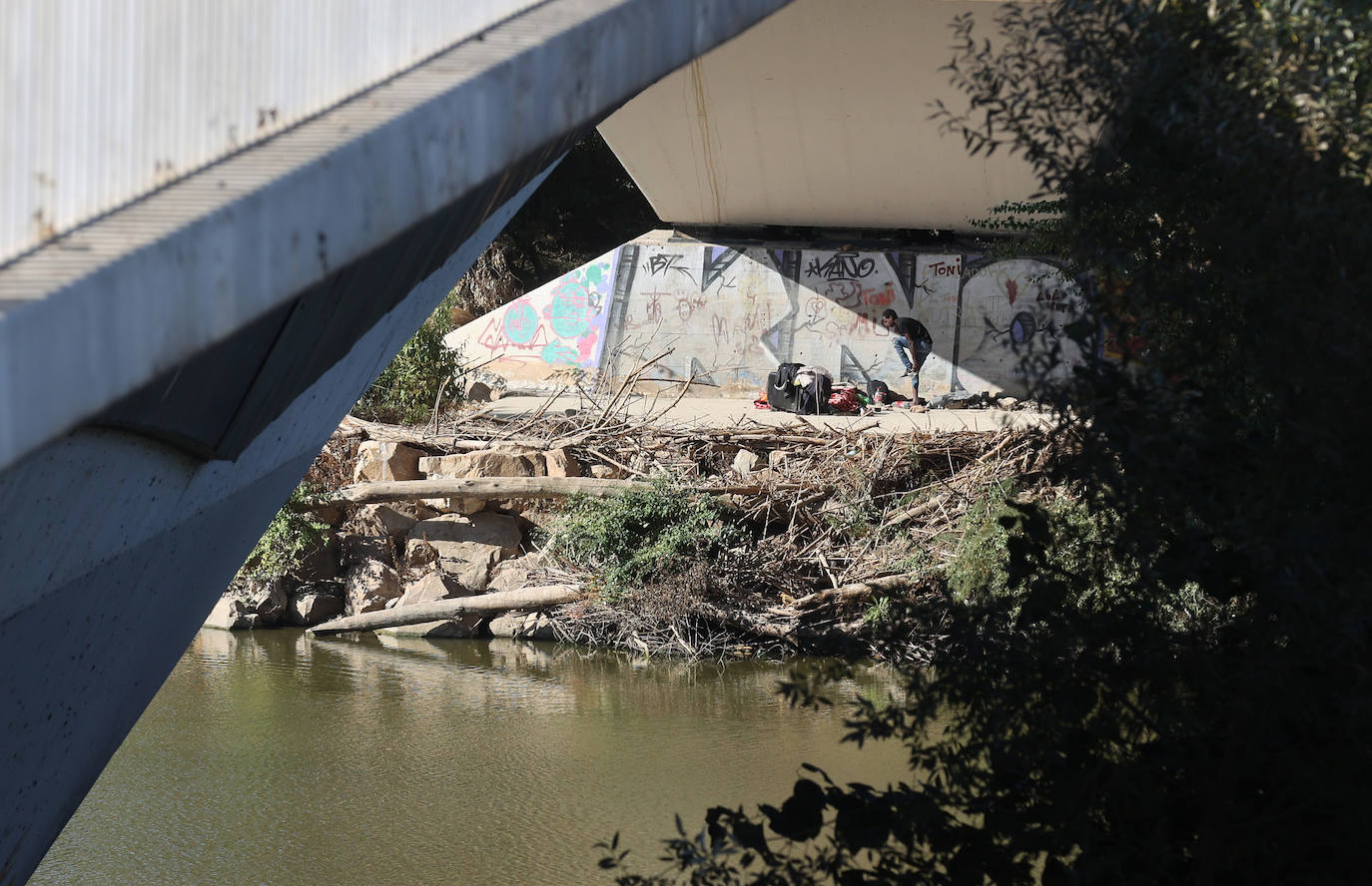 El descuido y la suciedad del Guadalquivir en Córdoba, en imágenes