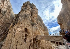 Cerrado el Caminito del Rey por la alerta naranja en Málaga