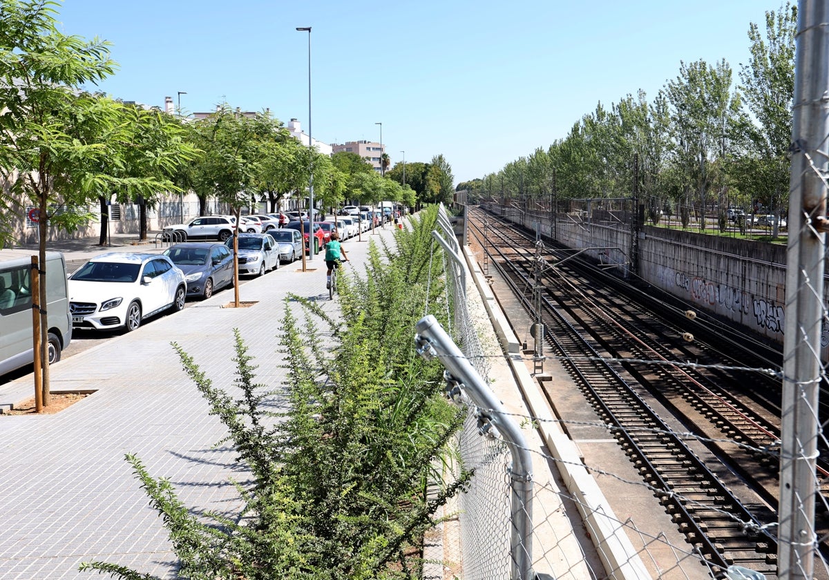 Lugar donde el primer proyecto de ADIF situaba el apeadero de Córdoba Este