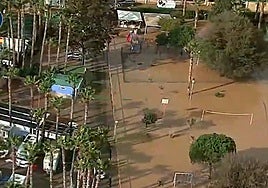 En vídeo: los estragos de la Dana en Málaga vistos desde el helicóptero de la Policía Nacional