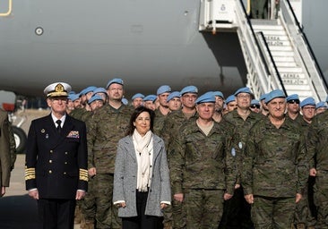 La despedida de la ministra de Defensa a la Brigada Guzmán El Bueno, en imágenes