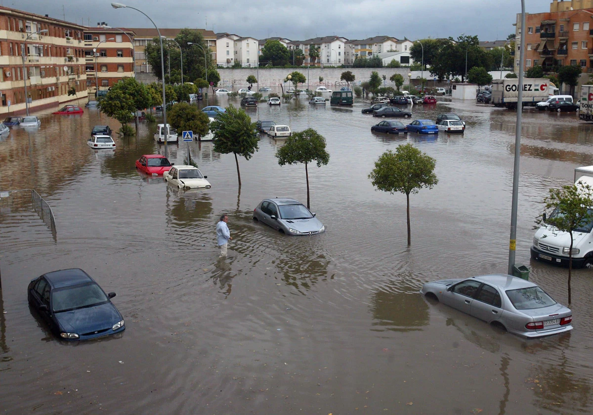 El barrio de la Fuensanta de Córdoba inundado en 2005