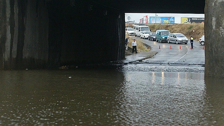 Túnel de Carlos III anegado