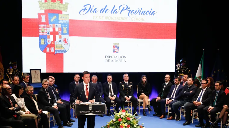 Javier A. García durante su intervención