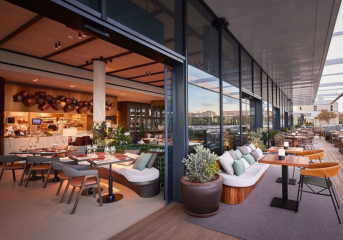 Aspecto del restaurante de los hermanos Torres en el Moll de Gregal