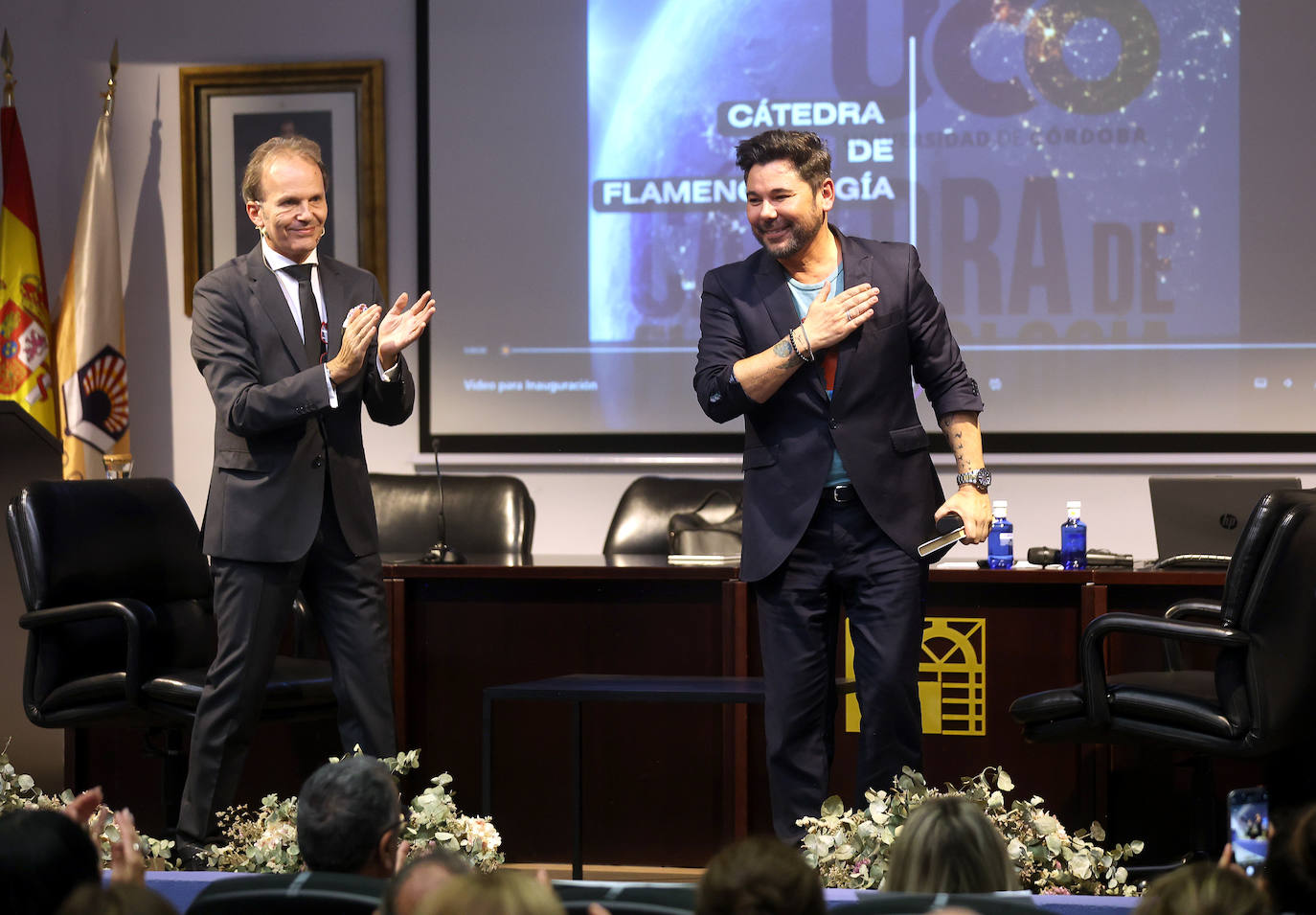 Miguel Poveda inaugura la Cátedra de Flamencología, en imágenes