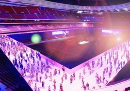 El Metropolitano será el primer estadio de fútbol en acoger una gran pista de patinaje sobre hielo