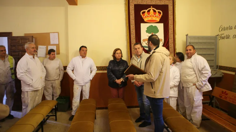 La presidenta de la Diputación en Cervera de los Montes