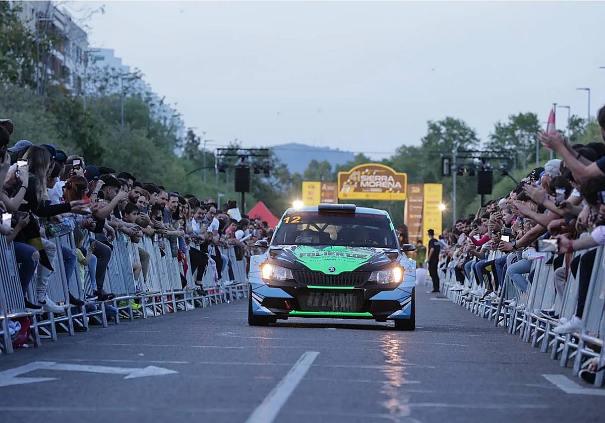 La ceremonia de salida de la pasada edición del Rally Sierra Morena