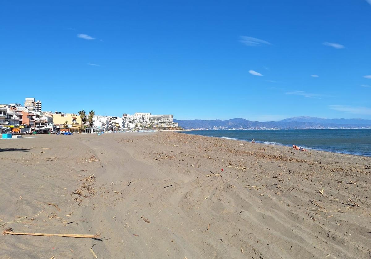 Imagen actual de la playa de Torremolinos