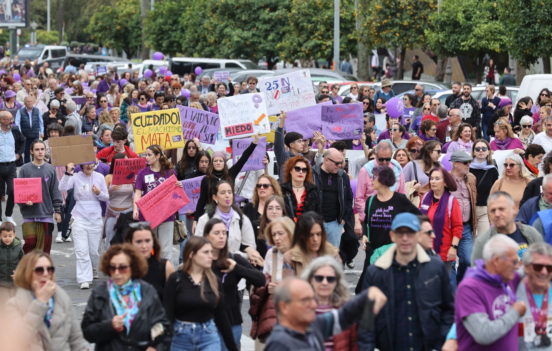 El grito de Córdoba contra la violencia machista, en imágenes