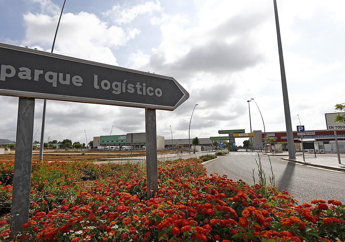 Imagen de la entrada al parque logístico de Córdoba