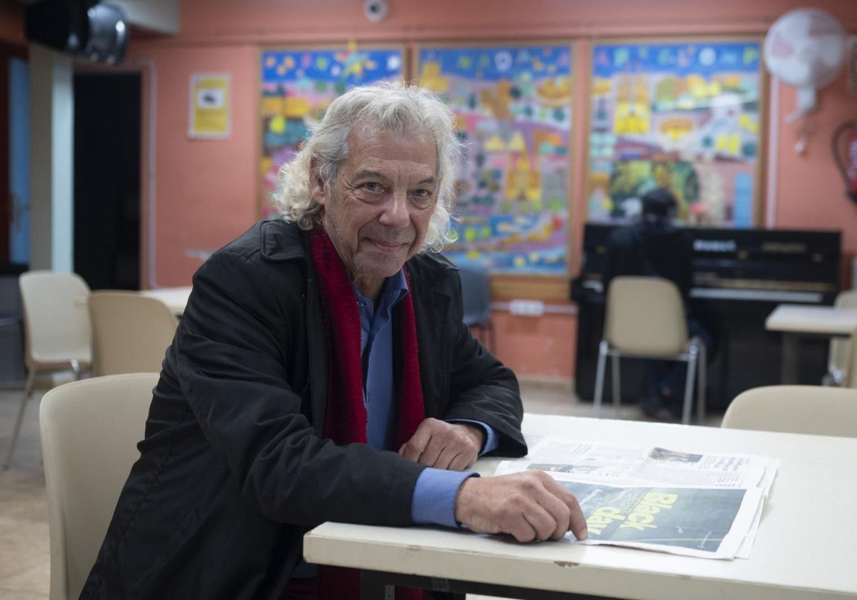 Agustí, este miércoles, en la sede de la entidad Arrels en el Raval