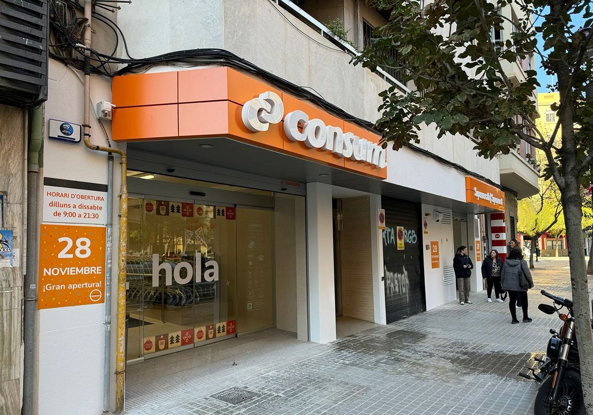 Imagen del nuevo supermercado Consum en Valencia