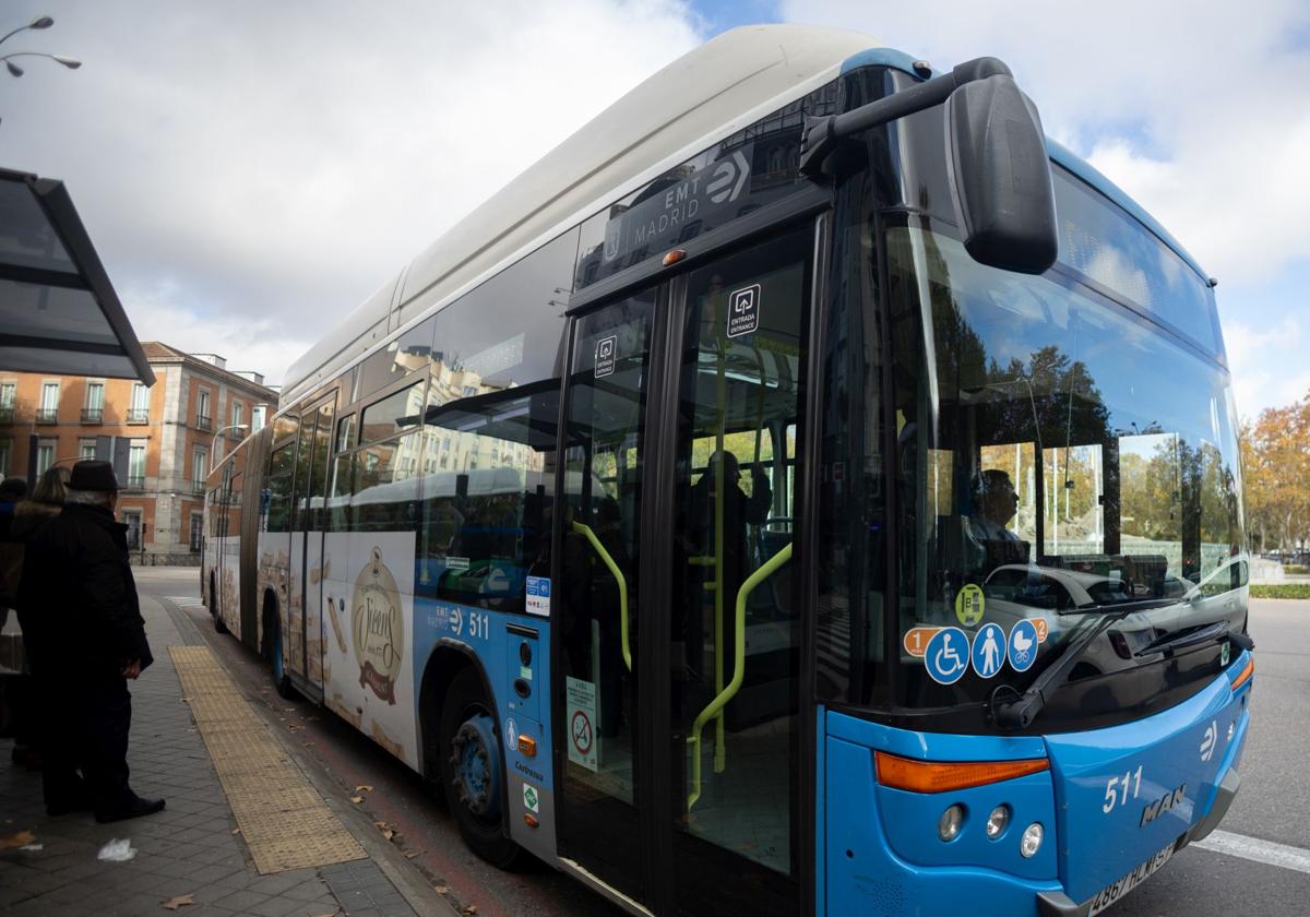 Un autobús de la EMT en Madrid